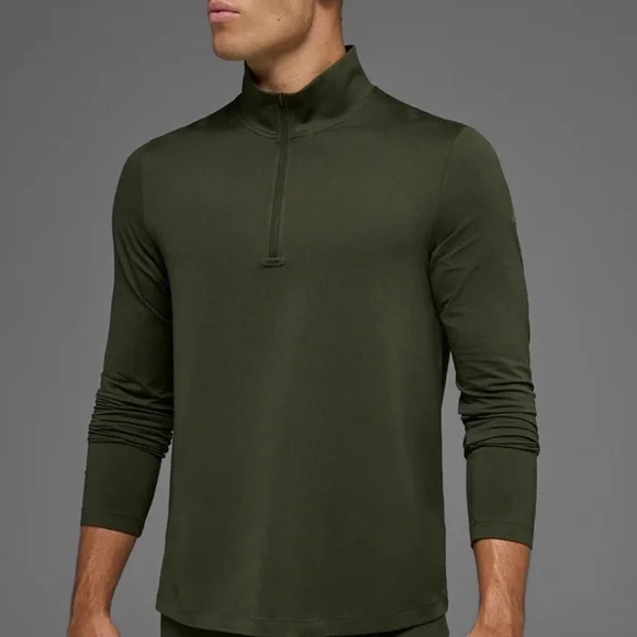 ALO Yoga Olive Long Sleeve Tee - Picture 4 of 10